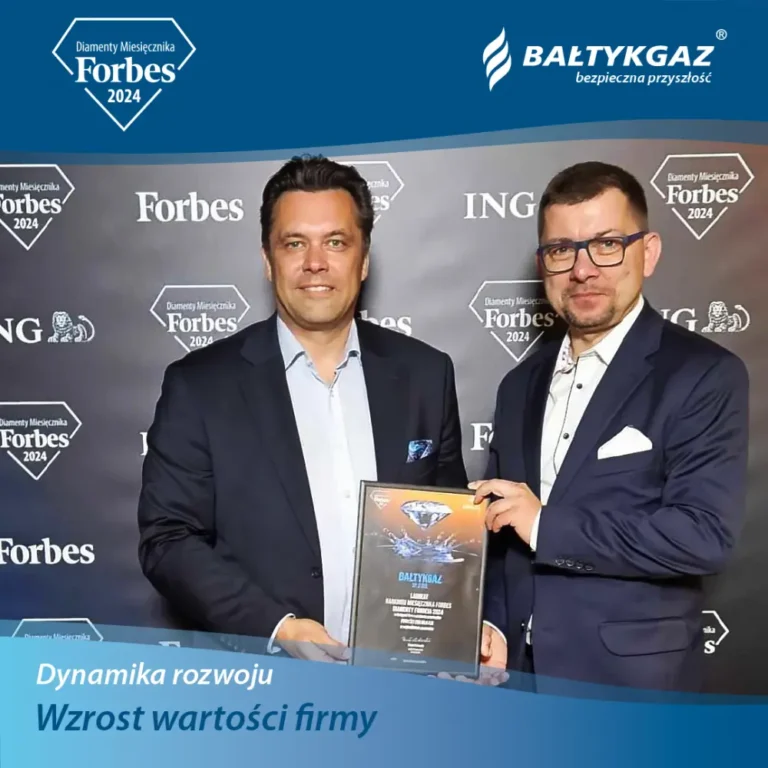 BAŁTYKGAZ laureatem Diamentów Forbesa 2024